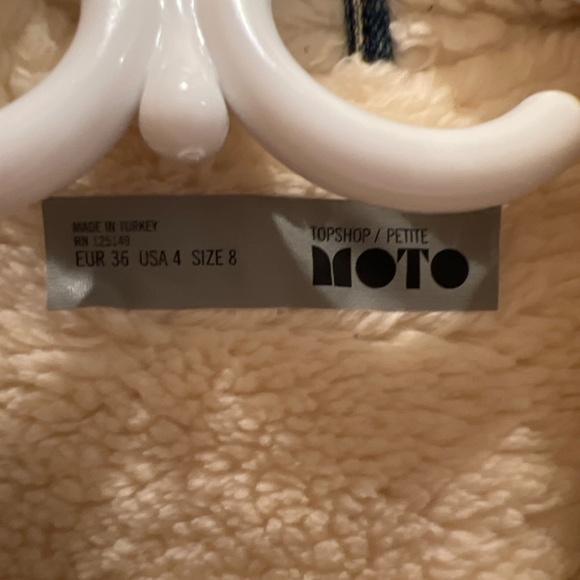 Topshop denim moto jacket - Picture 2 of 3